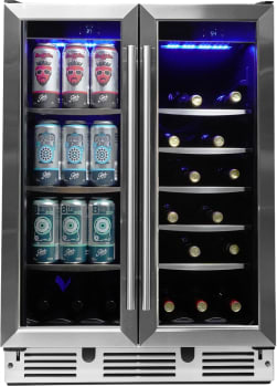 Danby DBC051D1BSS - 24 Inch Built-In Dual-Zone Beverage Center
