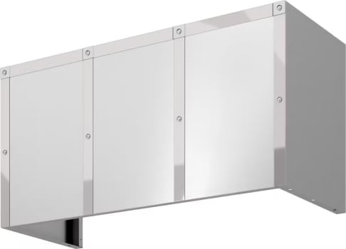 Zephyr Designer Forte DC13618AS - 18” Duct Cover With Polished Stainless Steel Banding