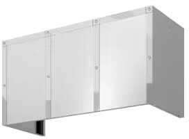 Zephyr Designer Forte DC14818AS - 18” Duct Cover With Polished Stainless Steel Banding