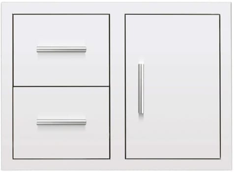 Summerset DC230 - 30 Inch Stainless Steel 2-Drawer & Access Door Combo with Hidden Hinge