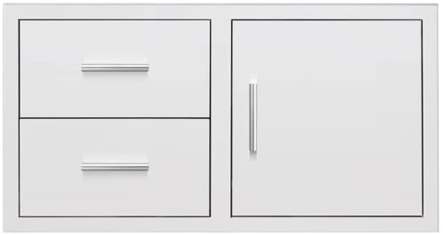 Summerset DC242 - 42 Inch Stainless Steel 2-Drawer & Access Door Combo with Hidden Hinge