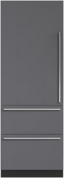 Sub-Zero Designer Series DET3050CIL - 30 Inch Designer Over-and-Under Refrigerator/Freezer - Panel Ready