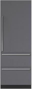 Sub-Zero Designer Series DET3050CIR - 30 Inch Designer Over-and-Under Refrigerator/Freezer - Panel Ready