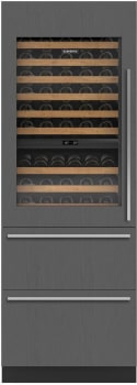 Sub-Zero Designer Series DET3050WCIAL - 30" Designer Wine Storage with Refrigerator/Freezer with Ice Maker Drawers - Panel Ready