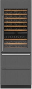 Sub-Zero Designer Series DET3050WCIAR - 30" Designer Wine Storage with Refrigerator/Freezer with Ice Maker Drawers - Panel Ready