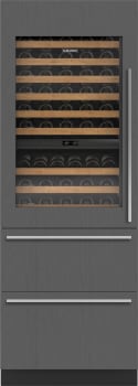 Sub-Zero Designer Series DET3050WRAR - 30" Designer Wine Storage with Refrigerator Drawers - Panel Ready (shown in left hinge)
