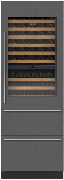 Sub-Zero Designer Series DET3050WRR - 30 Inch Designer Wine Storage with Refrigerator Drawers - Panel Ready