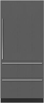 Sub-Zero Designer Series DET3650CIIDR - 36 Inch Designer Over-and-Under Refrigerator/Freezer with Ice Maker and Internal Dispenser - Panel Ready