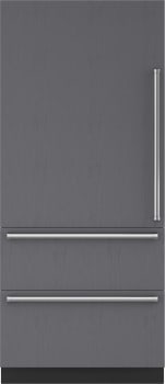 Sub-Zero Designer Series DET3650RL - 36 Inch Designer Over-and-Under Refrigerator - Panel Ready