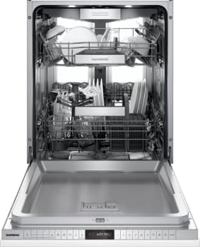 Gaggenau 400 Series DF480701F - 24 Inch Fully Integrated Panel Ready Smart Dishwasher with 13 Place Setting Capacity in Opened View