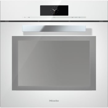 Miele DGC6860XXLBRWS 24 Inch Non Plumbed PureLine Steam Oven WithFully Fledged Oven Function Motorized Control Panel Combination Cooking XXL Cavity and Wireless Probe Brilliant White