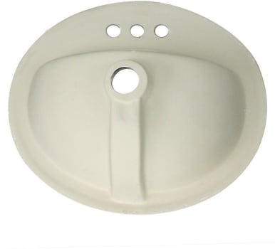 Nantucket Sinks Great Point Collection DI20174 - 20 Inch Top Mount Single Bowl with 3 Faucet Hole