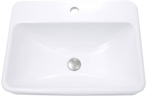 Nantucket Sinks Great Point Collection DI2317R1 - 23 Inch Drop-In/Top Mount Single Bowl with Enamel Glaze Surface