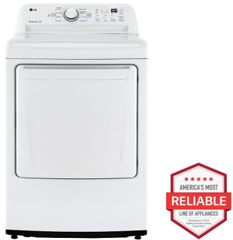 LG DLE7000W - 27 Inch Electric Dryer with 7.3 Cu. Ft. Capacity Top Load Electric Dryer with Sensor Dry Technology