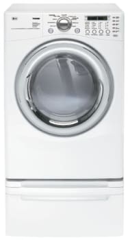 LG DLG7188WM 27 Inch Gas Dryer with 7.3 Cu. Ft. Capacity 9 Drying Programs and Sensor Dry System White
