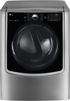 LG TurboSteam Series DLEX9000V - Graphite Steel Front View