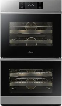 Dacor Contemporary DOB30M977DSDA - 30 Inch Double Steam Smart Electric Wall Oven with 9.6 cu. ft. Total Capacity in Front View
