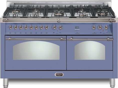 LOFRA Dolcevita RLCD60MMG800 - Dolcevita 60 Inch Lavender Duel-Fuel Range with Chrome Trim