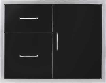 Wildfire WFDDWCOMBO3024BSS - 30 Inch Black 304 Stainless Steel Access Door & Double Drawer Combo
