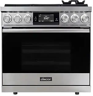 Dacor Contemporary DOP36C86DLS - 36 Inch Freestanding Dual Fuel Smart Steam Range