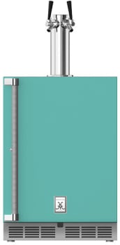 Hestan GFDSR242TQ - 24" Outdoor Double Faucet Beer Dispenser - Right Hinge