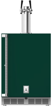 Hestan GFDSR242GR - 24" Outdoor Double Faucet Beer Dispenser - Right Hinge