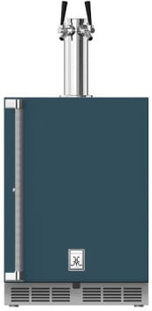 Hestan GFDSR242GG - 24" Outdoor Double Faucet Beer Dispenser - Right Hinge