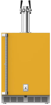 Hestan GFDSR242YW - 24" Outdoor Double Faucet Beer Dispenser - Right Hinge