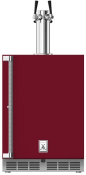 Hestan GFDSR242BG - 24" Outdoor Double Faucet Beer Dispenser - Right Hinge