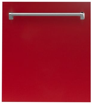 ZLINE DWRG24 - 24 Inch Top Control Dishwasher in Red Gloss with Traditional Style Handle