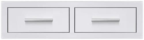 Summerset DR232H - 32 Inch Stainless Steel Flush Mount Horizontal Double Access Drawer with Ball Bearing Slides