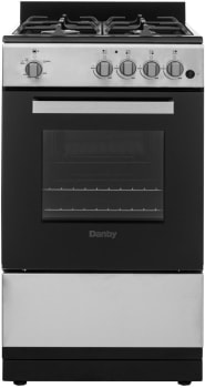Danby DR20V1BSSGLP - 20 Inch Freestanding Gas Range