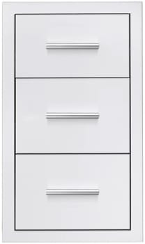 Summerset DR317 - 17 Inch Stainless Steel Triple Drawers with Ball Bearing Slides