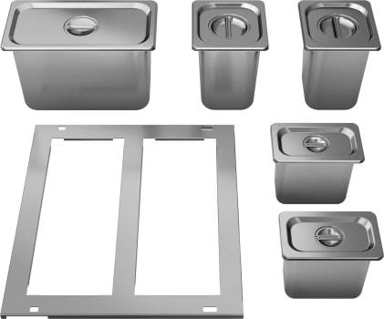 Zephyr PRESRV DRPAN241S - 11-piece Stainless Steel Drawer Pan Kit
