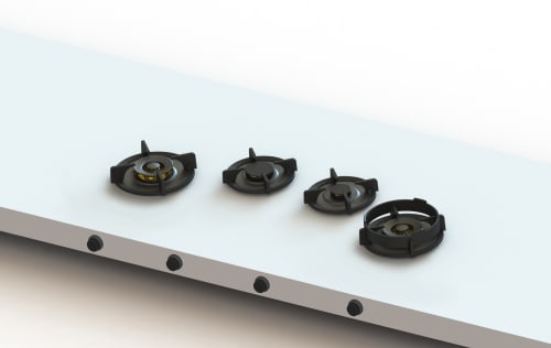 Pitt Cooking Drum Professional Edition DRUM4PFLP - 4 Burner Drum