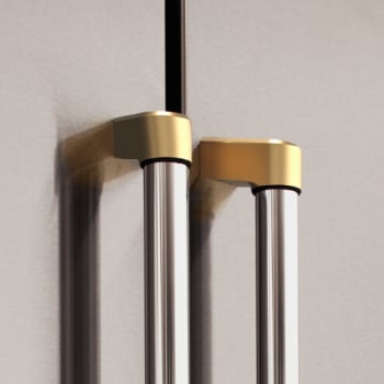 Bertazzoni Master Collezione Metalli DSMASHSG - Handle Terminals Décor Set - 2 terminals for 1 Handle in Gold