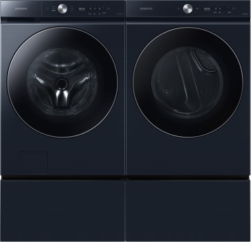 Samsung BESPOKE SAWADRGD89002 - Side by Side on Pedestal Front Load Washer and Dryer Set