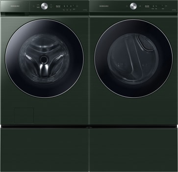 Samsung BESPOKE SAWADRGG89002 - Side by Side on Pedestal Front Load Washer and Dryer Set