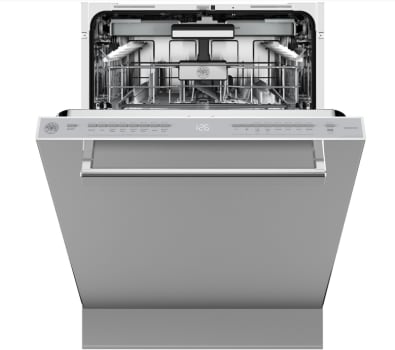 Bertazzoni DW24T3IXT - 24 Inch Fully Integrated Built-In Dishwasher with 16 Place Setting Capacity in Slightly Opened View
