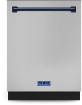 Thor Kitchen Gordon Ramsay Collection DW24X8BA99BLU - 24 Inch Dishwasher Stainless Steel/Navy Blue in Front View