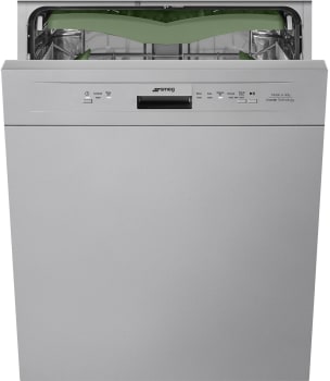 Smeg DW8210X - 24 Inch Full Console Built-In Dishwasher with 15 Place Setting Capacity