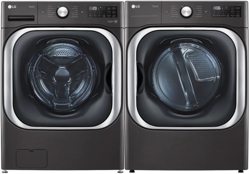 LG LGWADREB8900 - Washer with Paired Dryer in Black Steel