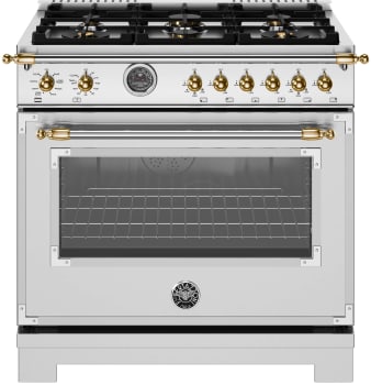 Bertazzoni Heritage Series HER366BCFEPXGLP - 36 Inch Freestanding Dual Fuel Range