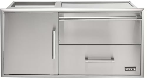 Coyote C3CDWD - 42 Inch Access Door Drawer Combo with Warming Drawer