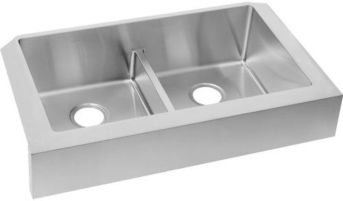 Elkay Ectrufa32179 36 Inch Double Bowl Farmhouse Kitchen Sink With Elkay Crosstown Collection Ectrufa32179 Side View