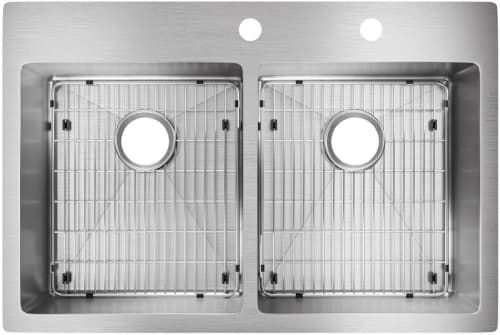 Elkay Crosstown Collection ECTSR33229TBGFR2 - 18 Gauge Stainless Steel Single Double Bowl Undermount Kitchen Sink
