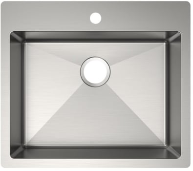 Elkay ECTSRAD2522601 22 Inch Single Bowl Dual Mount Kitchen Sink