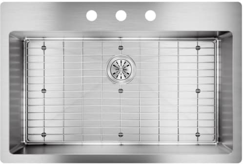 Elkay Crosstown Collection ECTSRS33229TBG3 - 33 Inch Single Bowl Dual Mount Kitchen Sink Kit