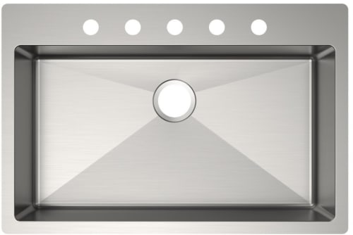 Elkay Crosstown Collection ECTSRSAD3322605 - Elkay Crosstown® 18 Gauge Stainless Steel Single Bowl Dual Mount ADA Kitchen Sink