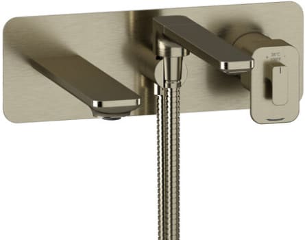 Rohl Equinox™ TEQ21BN - Equinox™ Wall Mount Thermostatic/Pressure Balance Tub Filler Trim in Brushed Nickel